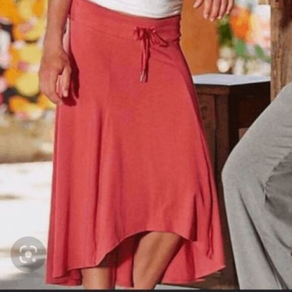 Athleta Beachcomber Asymmetrical Jersey Knit Midi Skirt - Picture 1 of 7